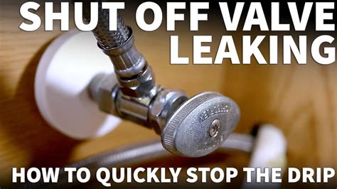 How to Fix a Leaking Shutoff Valve